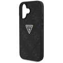 Etui Guess Hot Stamp 4G Pattern Triangle Metal Logo do iPhone 16 czarny