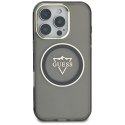 Etui Guess IML Metal Mountain Logo MagSafe do iPhone 16 Pro Max czarny