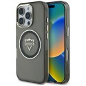 Etui Guess IML Metal Mountain Logo MagSafe do iPhone 16 Pro czarny