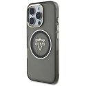 Etui Guess IML Metal Mountain Logo MagSafe do iPhone 16 Pro czarny