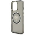 Etui Guess IML Metal Mountain Logo MagSafe do iPhone 16 Pro czarny