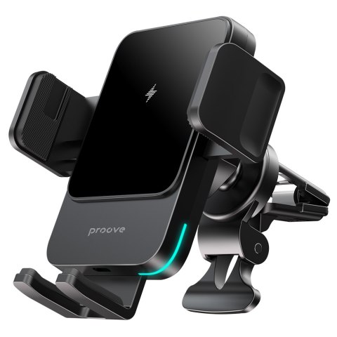 Proove Uchwyt Samochodowy z Ładowaniem Bezprzewodowym Sonic 15W metaliczny szary