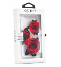 Guess GUHCI65ROSTR iPhone Xs Maxtransparent hard case Flower Desire red roses