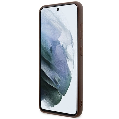 Guess GUHCS23MG4GLBR S23+ S916 brązowy/brown hardcase 4G Stripe Collection