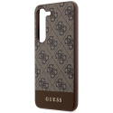 Guess GUHCS23MG4GLBR S23+ S916 brązowy/brown hardcase 4G Stripe Collection