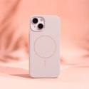 Nakładka Silicone Thin Mag do iPhone 15 Pro 6,1" jasnoróżowa