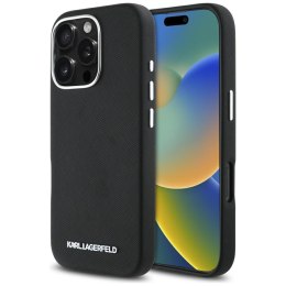 Karl Lagerfeld nakładka Hardcase MagSafe FW Saffiano Metal Logo do iPhone 16 Pro 6,3