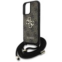 Etui Guess 4G Big Logo Cord Stap Crossbody do iPhone 16 Plus brązowy