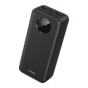BWOO Power bank 22,5W, 30000 mAh z wyświetlaczem LCD, czarny