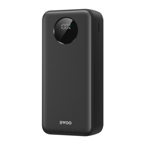 BWOO Power bank 22,5W, 30000 mAh z wyświetlaczem LCD, czarny