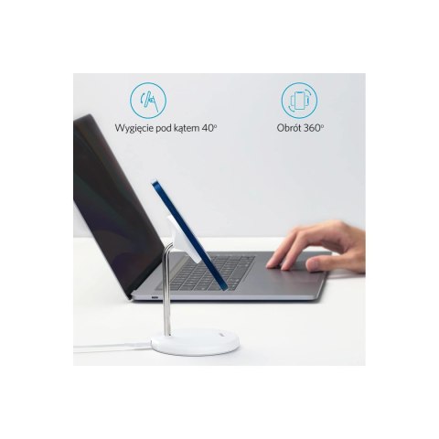 Anker Magnetyczna ładowarka indukcyjna PowerWave Select 2w1 18W Biała