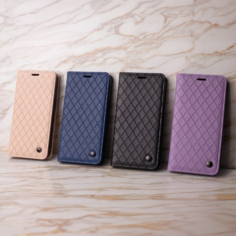 Etui Smart Caro do Samsung Galaxy A56 5G granatowe