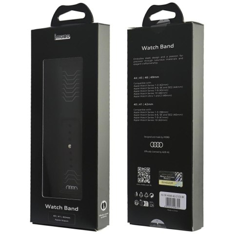 Pasek Audi Geometric Pattern Silicone Watch Strap do Apple Watch 40/41/42mm czarny