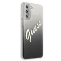 Guess GUHCS21MPCUGLSBK S21+ G996 czarny/black hardcase Glitter Gradient Script
