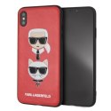Karl Lagerfeld KLHCI65KICKCRE iPhone XsMax hardcase czerwony/red Karl & Choupette