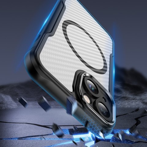 Nakładka Defender Carbon Mag do iPhone 15 6,1" czarna