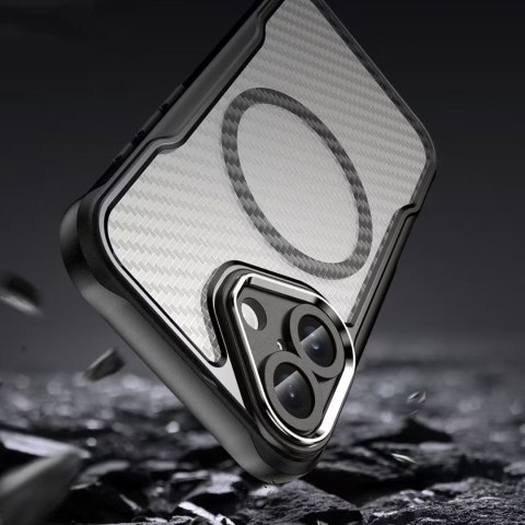 Nakładka Defender Carbon Mag do iPhone 16 Plus 6,7" czarna