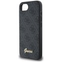 Etui Guess 4G Script Logo MagSafe do iPhone 16e czarny