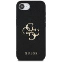 Etui Guess Grained Big 4G Logo Small Classic Logo do iPhone 16e czarny