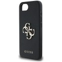 Etui Guess Grained Big 4G Logo Small Classic Logo do iPhone 16e czarny