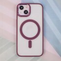Nakładka Satin Clear Mag do iPhone 12 / 12 Pro 6,1" fioletowa