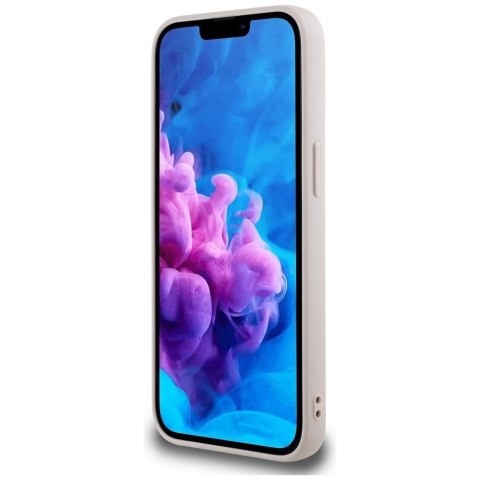 Guess Nakładka HC MagSafe PU 4G Ring Classic Logo do iPhone 16e Różowa