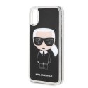 Karl Lagerfeld KLHCI61ICGBK iPhone Xrczarny/black Iconic Glitter