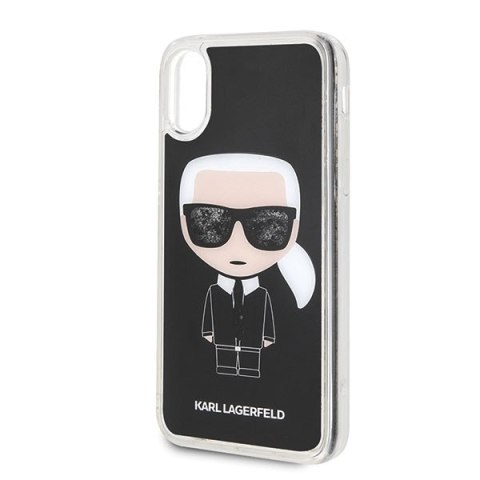 Karl Lagerfeld KLHCI61ICGBK iPhone Xrczarny/black Iconic Glitter