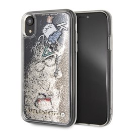Karl Lagerfeld KLHCI61KSICGO iPhone Xrzłoty/gold hard case Iconic Liquid Glitter