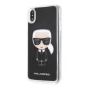 Karl Lagerfeld KLHCI65ICGBK iPhone XsMax czarny/black Iconic Glitter