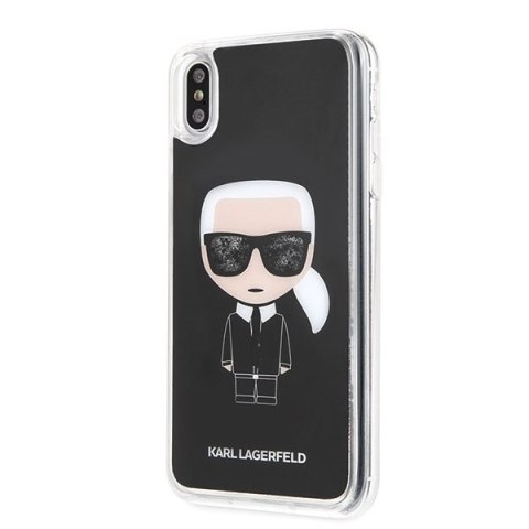 Karl Lagerfeld KLHCI65ICGBK iPhone XsMax czarny/black Iconic Glitter