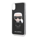 Karl Lagerfeld KLHCI65ICGBK iPhone XsMax czarny/black Iconic Glitter
