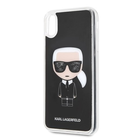 Karl Lagerfeld KLHCI65ICGBK iPhone XsMax czarny/black Iconic Glitter