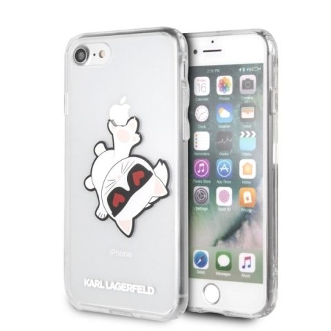 Karl Lagerfeld KLHCI8CFHE iPhone 7/8SE 2020 / SE 2022 hardcase transparent Choupette Fun