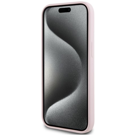 Karl Lagerfeld Nakładka HC MagSafe Silicone KC Body Ring do iPhone 15 Plus Różowa