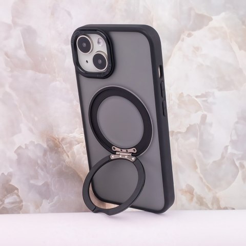 Nakładka Mag Ring Rotating do iPhone 12 / 12 Pro 6,1" czarna