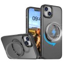 Nakładka Mag Ring Rotating do iPhone 15 Pro 6,1" czarna