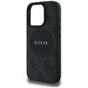 Etui Guess 4G Circle Classic Logo MagSafe do iPhone 16 Pro Max czarny