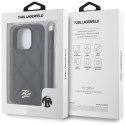 Etui Karl Lagerfeld Quilted Initial Logo & Chain Strap do iPhone 16 Pro Max czarny