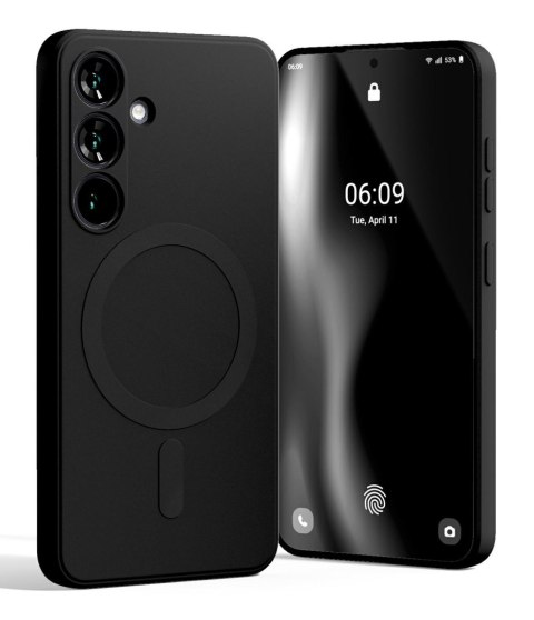 Mercury MagSafe Semi-Silicone Samsung S25 S931 czarny/black