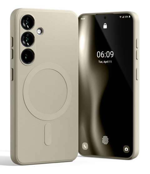 Mercury MagSafe Semi-Silicone Samsung S25 S931 kamienny /stone