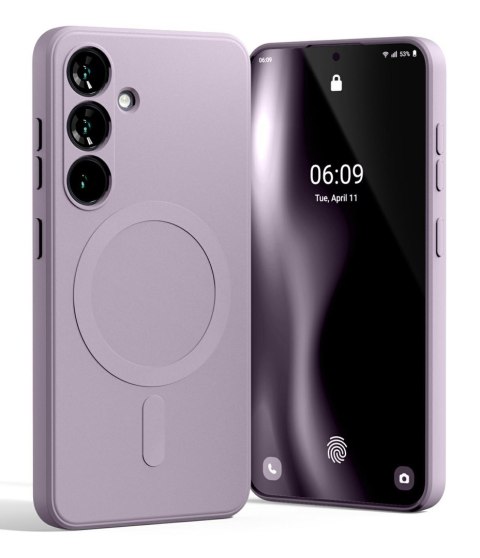 Mercury MagSafe Semi-Silicone Samsung S25 S931 liliowy fiolet /lilac purple