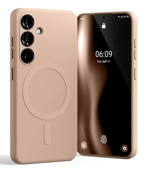 Mercury MagSafe Semi-Silicone Samsung S25 S931 różowo-piaskowy /pink sand