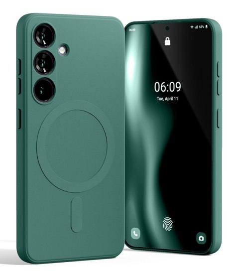 Mercury MagSafe Semi-Silicone Samsung S25 S931 zielony /green