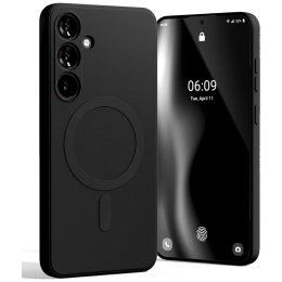 Mercury MagSafe Semi-Silicone Samsung S25+ S936 czarny/black