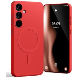 Mercury MagSafe Semi-Silicone Samsung S25+ S936 czerwony /red