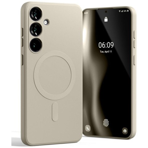 Mercury MagSafe Semi-Silicone Samsung S25+ S936 kamienny /stone