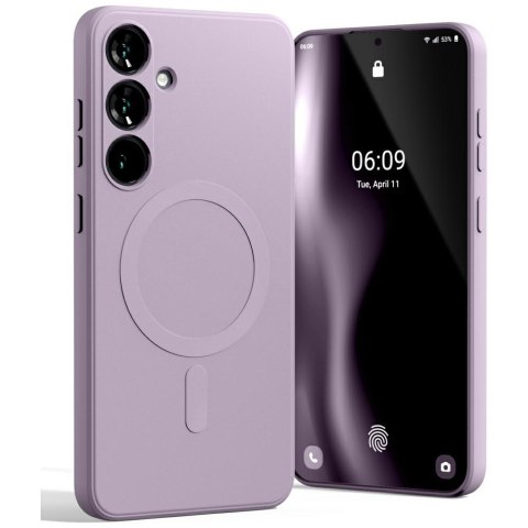 Mercury MagSafe Semi-Silicone Samsung S25+ S936 liliowy fiolet /lilac purple