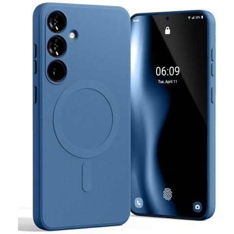 Mercury MagSafe Semi-Silicone Samsung S25+ S936 niebieski /blue