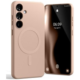 Mercury MagSafe Semi-Silicone Samsung S25+ S936 różowo-piaskowy /pink sand